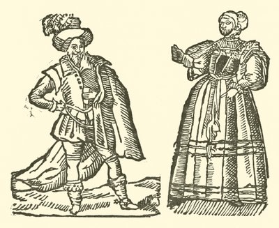 Illustratie voor The Roxburghe Ballads door (after) English School