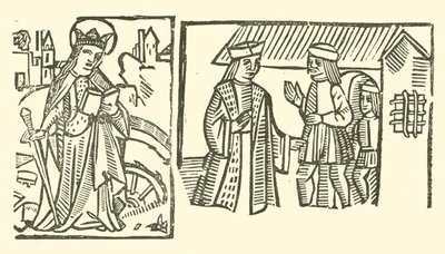 Illustratie voor The Roxburghe Ballads door (after) English School