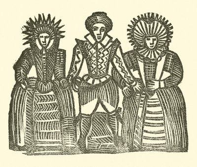 Illustratie voor The Roxburghe Ballads door (after) English School