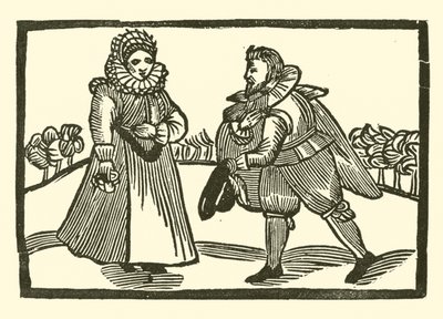 Illustratie voor The Roxburghe Ballads door (after) English School