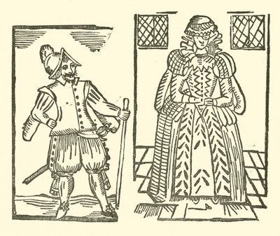 Illustratie voor The Roxburghe Ballads (houtsnede) door (after) English School