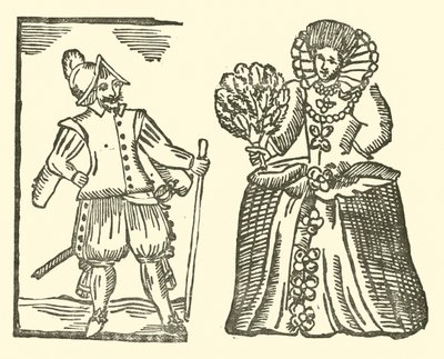 Illustratie voor The Roxburghe Ballads door (after) English School