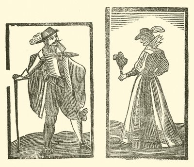 Illustratie voor The Roxburghe Ballads door (after) English School