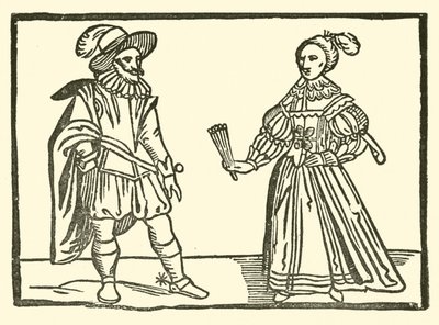 Illustratie voor The Roxburghe Ballads door (after) English School
