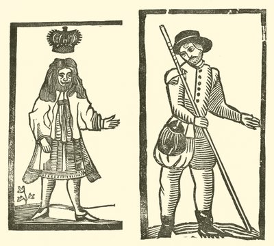 Illustratie voor The Roxburghe Ballads door (after) English School