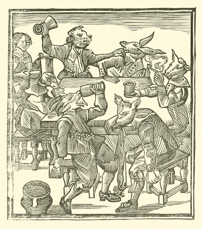 Illustratie voor The Roxburghe Ballads door (after) English School