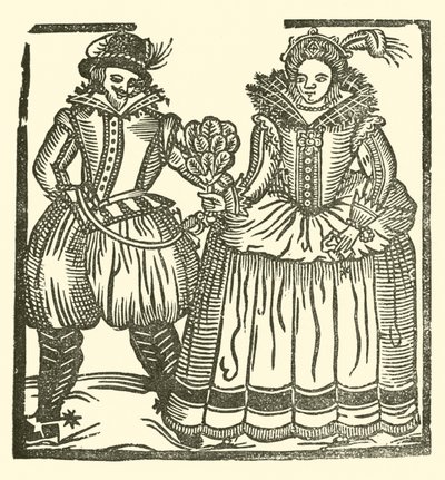 Illustratie voor The Roxburghe Ballads door (after) English School
