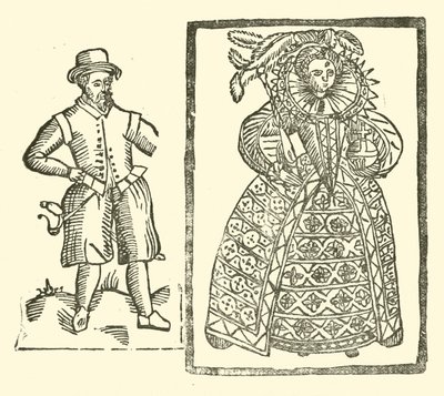 Illustratie voor The Roxburghe Ballads door (after) English School