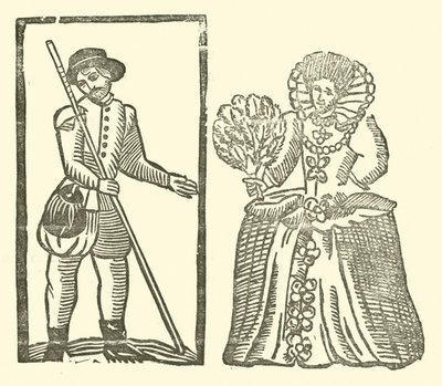 Illustratie voor The Roxburghe Ballads door (after) English School