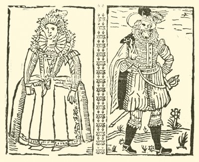 Illustratie voor The Roxburghe Ballads door (after) English School