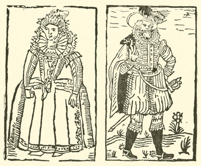 Illustratie voor The Roxburghe Ballads door (after) English School