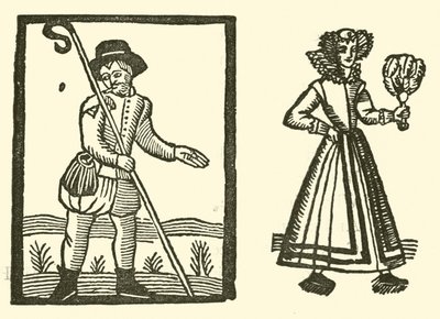Illustratie voor The Roxburghe Ballads door (after) English School