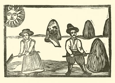 Illustratie voor The Roxburghe Ballads door (after) English School