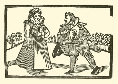 Illustratie voor The Roxburghe Ballads door (after) English School