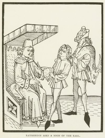 Raymondin vraagt een gunst van de Graaf door (after) English School