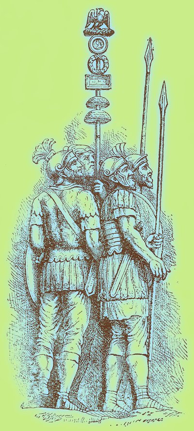 Romeinse soldaten, illustratie voor 