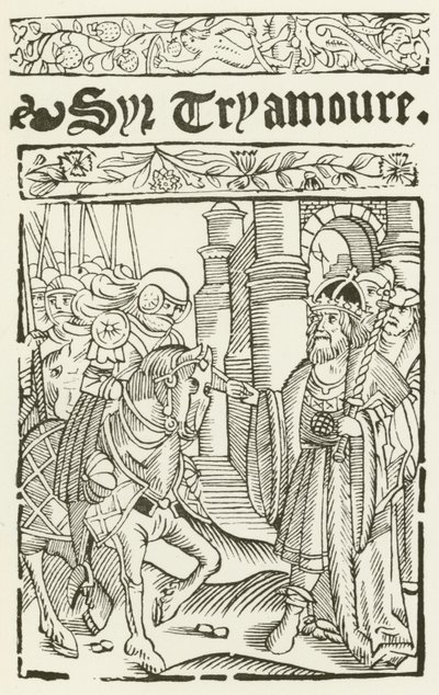 Sir Tryamoure (gravure) door (after) English School