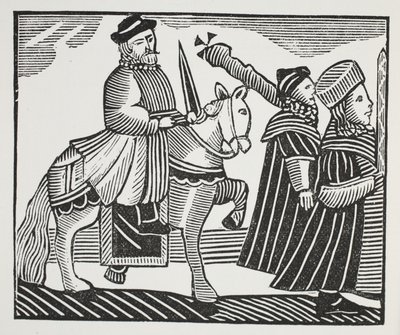 De geschiedenis van Wat Tyler en Jack Straw, illustratie uit 