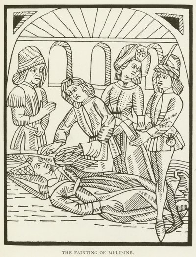 Het flauwvallen van Melusine door (after) English School