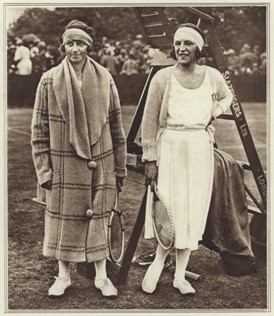 Kitty Godfree en Suzanne Lenglen door (after) English photographer