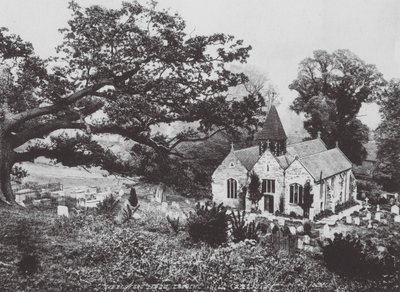 Ribbesford vanaf Church Hill door (after) English photographer