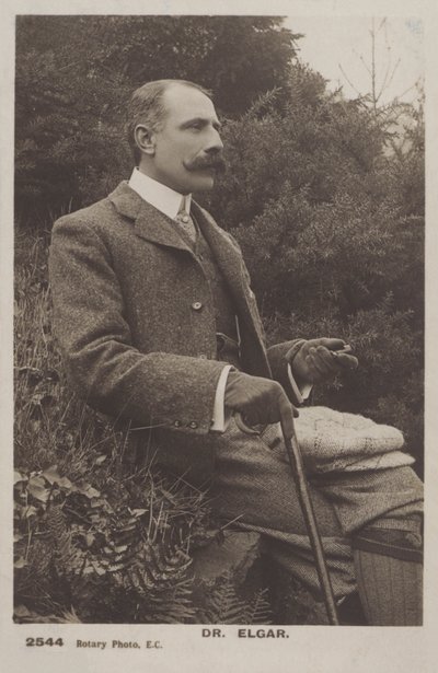 Sir Edward Elgar, Engelse componist door (after) English photographer