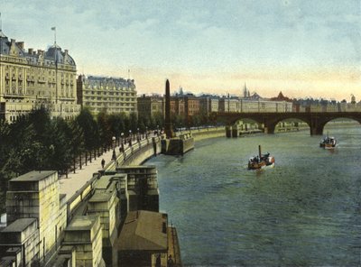 De Thames Embankment door (after) English photographer