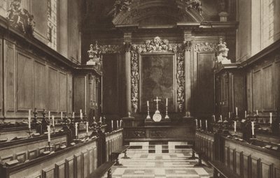 Kapel van Trinity College door (after) English photographer