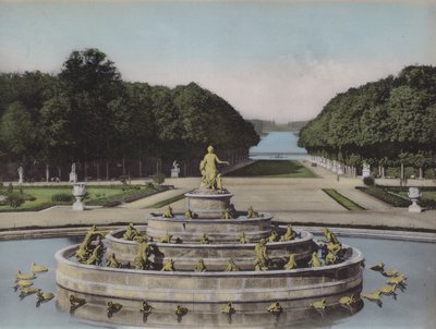 Bassin de Latone, Basin van Latona (gekleurde foto) door (after) French Photographer