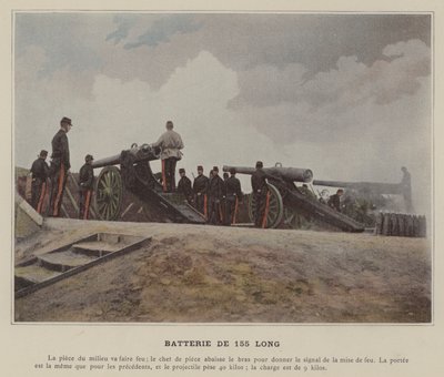 155 lange batterij door (after) French Photographer