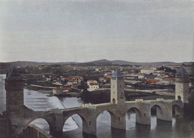 Cahors, Pont Valentre door (after) French Photographer