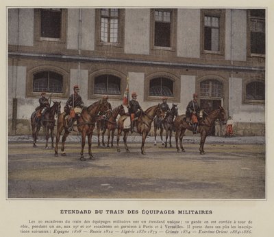 Vlag van de militaire transporteenheden door (after) French Photographer