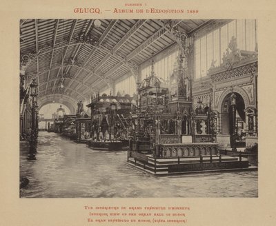 Interieur van de Grote Erehal door (after) French Photographer