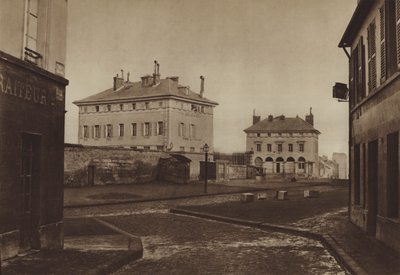 De barrière van Italië in 1866, met de Paviljoens van Ledoux door (after) French Photographer