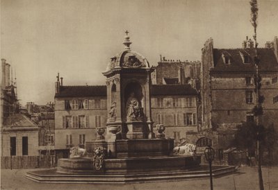 La place Saint-Sulpice in 1853 door (after) French Photographer