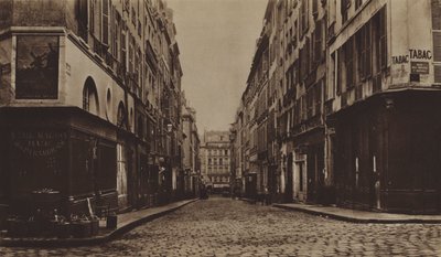 De rue des Moulins rond 1866, gesloopt voor de aanleg van de avenue de l