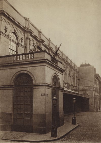 Het oude Opera van de rue Le Peletier door (after) French Photographer