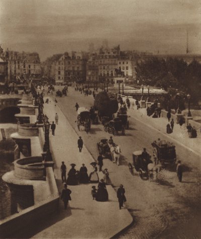 De Pont-Neuf, richting het zuiden door (after) French Photographer