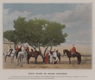 Klein Post van Inheemse Spahis door (after) French Photographer