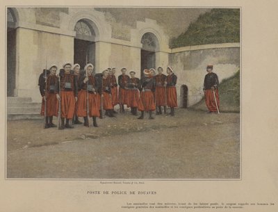 Politiepost van de Zouaven door (after) French Photographer