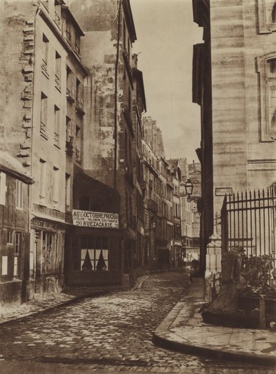 Rue Saint-Christophe in 1865, genomen vanaf de rue de la Cite door (after) French Photographer