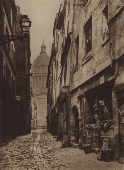 Rue des Carmes en rue Valette door (after) French Photographer