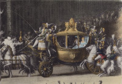 Huwelijkskoets van Napoleon 1, 2 April 1810 door (after) French Photographer
