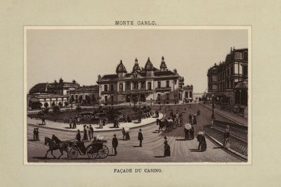 Monte Carlo, gevel van het casino door (after) French School