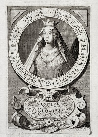 Portret van Koningin Clotilde door (after) French School