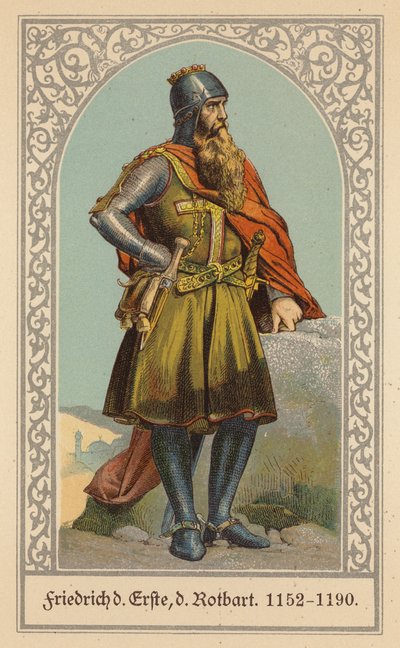 Frederik Barbarossa, Heilige Roomse Keizer door (after) German School
