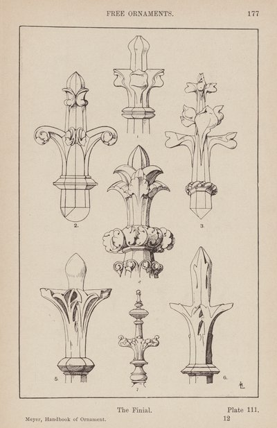 Ornament: Vrije Ornamenten, De Bekroning door (after) German School
