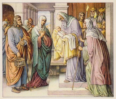 Presentatie van Jezus in de tempel door (after) German School