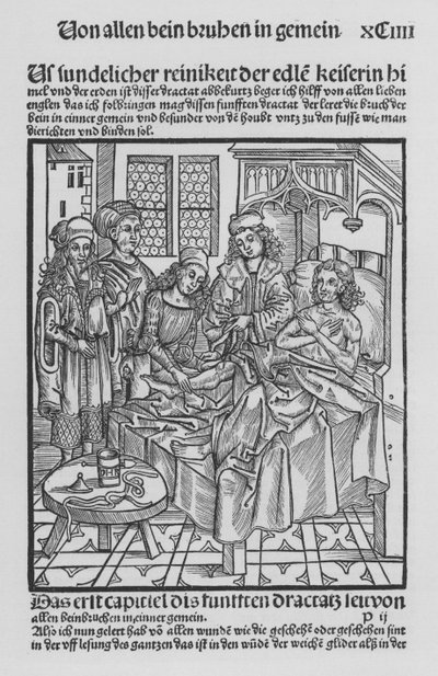 Het Boek van Cirurgia door Hieronymus Brunschwig door (after) German School