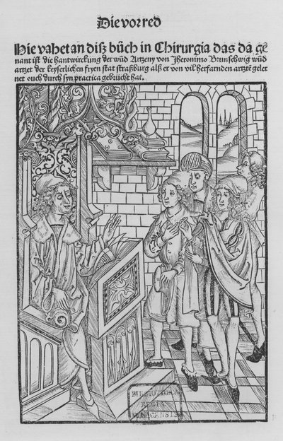 Het Boek van Cirurgia door Hieronymus Brunschwig door (after) German School
